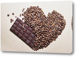   Постер любовь и шоколад
