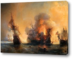  Морской бой между французским и английским фрегатами Эмбускадом 