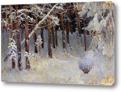   Картина Лес зимой. 1880-е