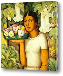   Картина Женщина с цветами