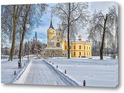    В Павловске зима. Крепость Бип в парке Мариенталь.