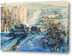    Зимний день. Белорецк.