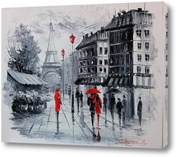  В Париже выпал снег