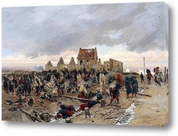    Бивуак у Бурже после сражения 21 декабря 1870 года