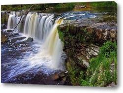  золотая осень и водопад