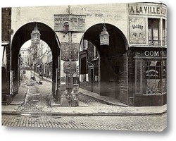   Постер Арка Тиволи, на улице Сен-Лазар. Париж. 1866