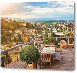   Постер Пейзаж города Флоренции