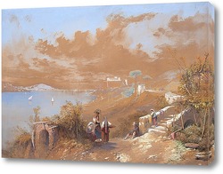   Постер Неаполитанский залив 1857
