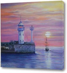   Картина Ялтинский маяк