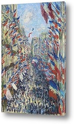    Улица Монтогрей.Париж, фестиваль 30 июня 1878