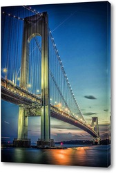  Verrazano-Narrows Bridge мост на закате