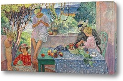   Постер Проба фруктов на террасе в Сент Максим