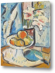   Картина Натюрморт с цветами и фруктами 