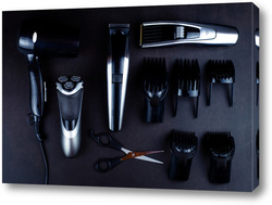    Hair clipper black background.