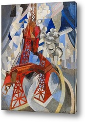   Картина Красная Эйфелева башня
