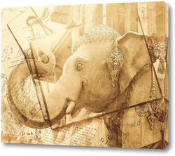   Постер Индийский слон