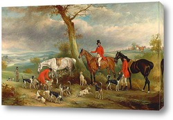   Картина Томас Вилкайнсон, с Английскими паратыми гончими