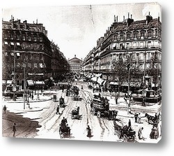    Проспект d\'Opera в Париже-конец 19в.
