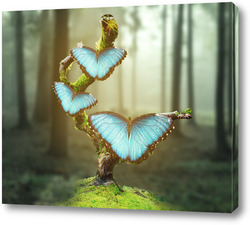   Картина Бабочки в лесу