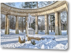   Постер Зима в Павловске. Колоннада Аполлона.