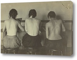    Девушки за швейной машиной, 1917