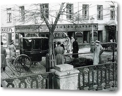  Двухъярусный автобус на площади Петра Первого 1907