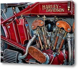   Постер Урбанометрия. Harley-Davidson. Oldstyle.