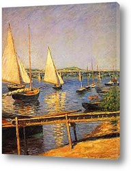   Постер Парусные лодки. 1888