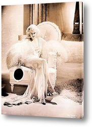   Постер Джин Харлоу сидящая в кресле,1931г.