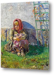   Картина Девочка в саду