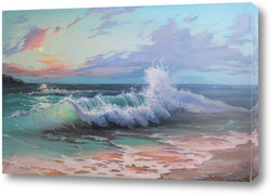   Постер Морской пейзаж, океанская волна, картина море