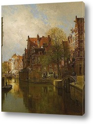   Картина Вид на Амстердам
