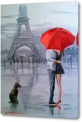   Постер Париж для двоих