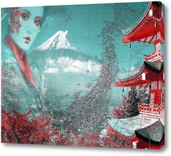   Постер Японская пагода