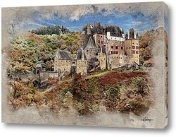   Картина Замок Эльц ,Германия