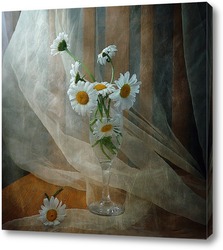  Белые тюльпаны с жемчугом