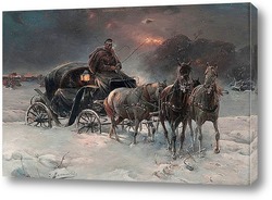   Картина ПУТЕШЕСТВЕННИК зимняя премьера