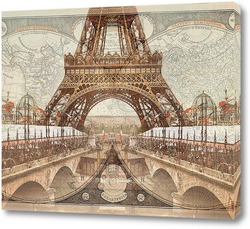   Постер Ретро Париж