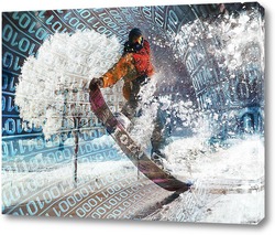   Постер Прыжок на сноуборде