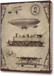   Постер Винтажный транспорт