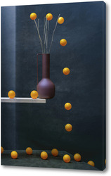   Постер Натюрморт с падающими шариками