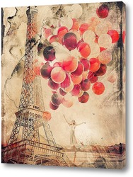   Постер За мечтой в Париж