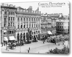  С.-Петербург. — Троицкий собор и памятник войны.