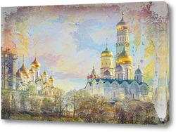   Постер Вид храма с Красной площади