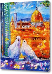   Картина Голуби Флоренции