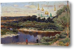   Картина Вид на Ново-Иерусалимский Монастырь