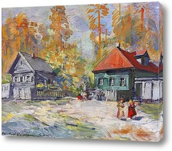    Осенняя русская деревня 