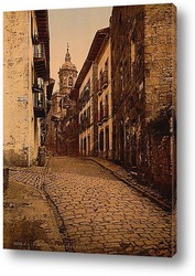    Главная улица,Фуэнтеррабия, Испания. 1890-1900 гг