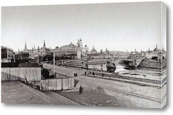    Вид Кремля со ступеней Храма Хрисиа Спасителя. 1900-е