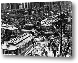  Пробка в Чикаго, 1909г.